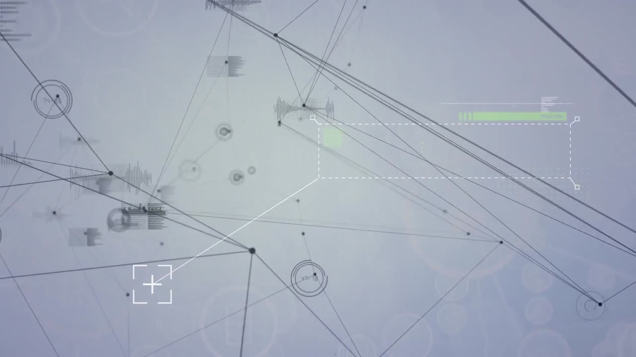 데이터 처리 및 연결 네트워크의 애니메이션