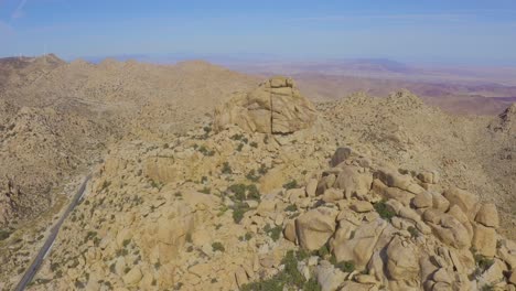 Aerial-View-of-the-Rumorosa-Road-in-Mexicali-Mexico-on-a-Sunny-Day