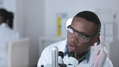 medical, research and black man thinking