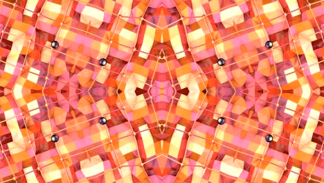 abstract simple 3d background in orange gradient color, low poly style as modern geometric background or mathematical environment with kaleidoscopic effect. 4k uhd or fullhd seamless loop.v12