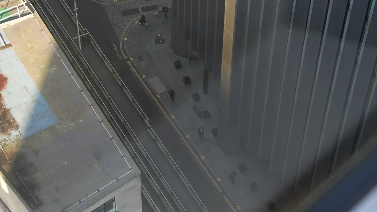 Top down view of the City of London from a skyscraper