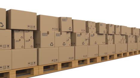 parcels in shipping centre