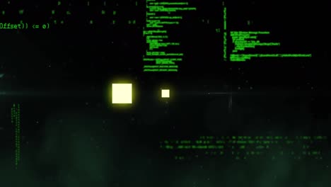 animación del anillo de carga de datos sobre el procesamiento de datos