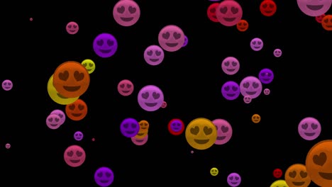 smiley emoji animation. social media's like. lovely and happy icon for accounts in green screen.