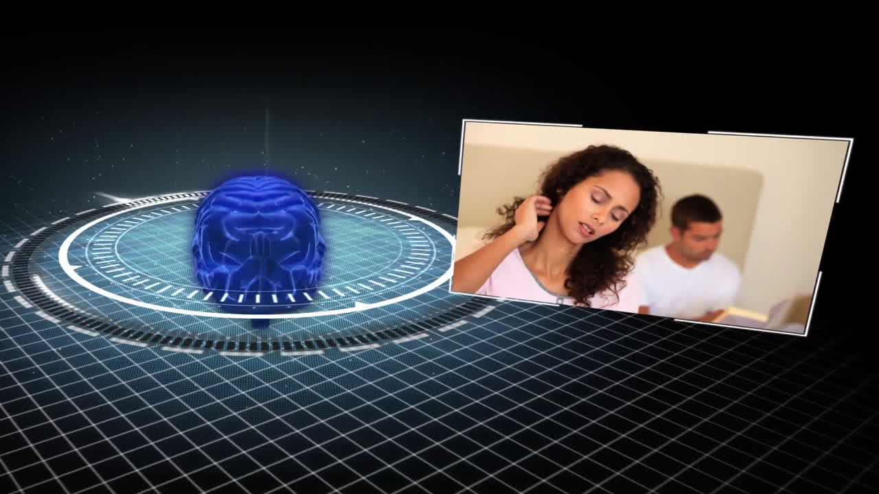 animación que muestra a varias personas con dolor de cabeza