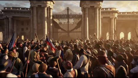 storming of a palace gate