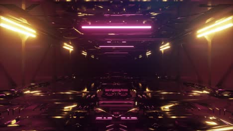 futuristic neon tunnel