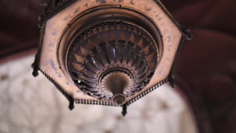 Looking-Up-At-Hanging-Decorative-Lamp-At-Masjid-Wazir-Khan