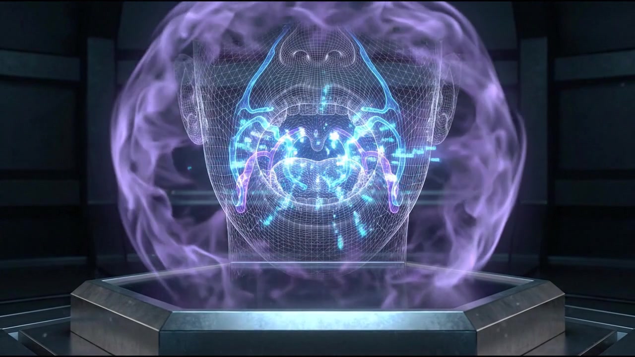 Holographic 3D Model of Human Throat and Mouth Anatomy