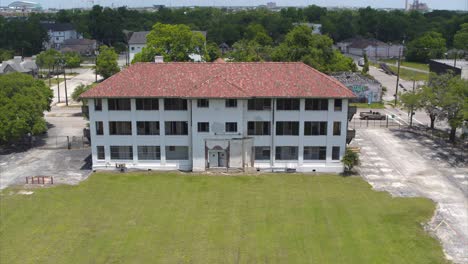 Aerial-of-the-First-Black-hospital-in-Third-Ward-Houston