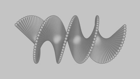 animation of dna strand on gray background