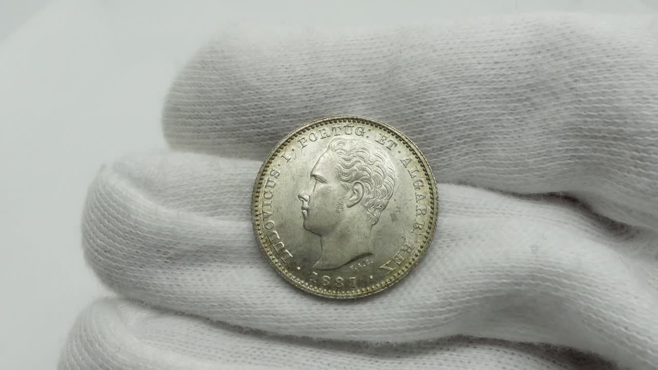 monedas antiguas. moneda de plata portuguesa