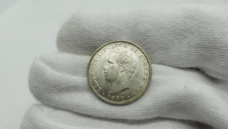 old coins. portuguese silver coin