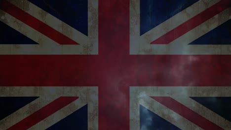 union jack with thunder