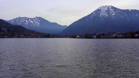 slow panning view over tegernsee