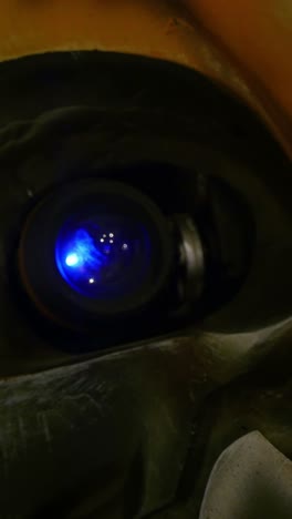 war machine with blue eyes