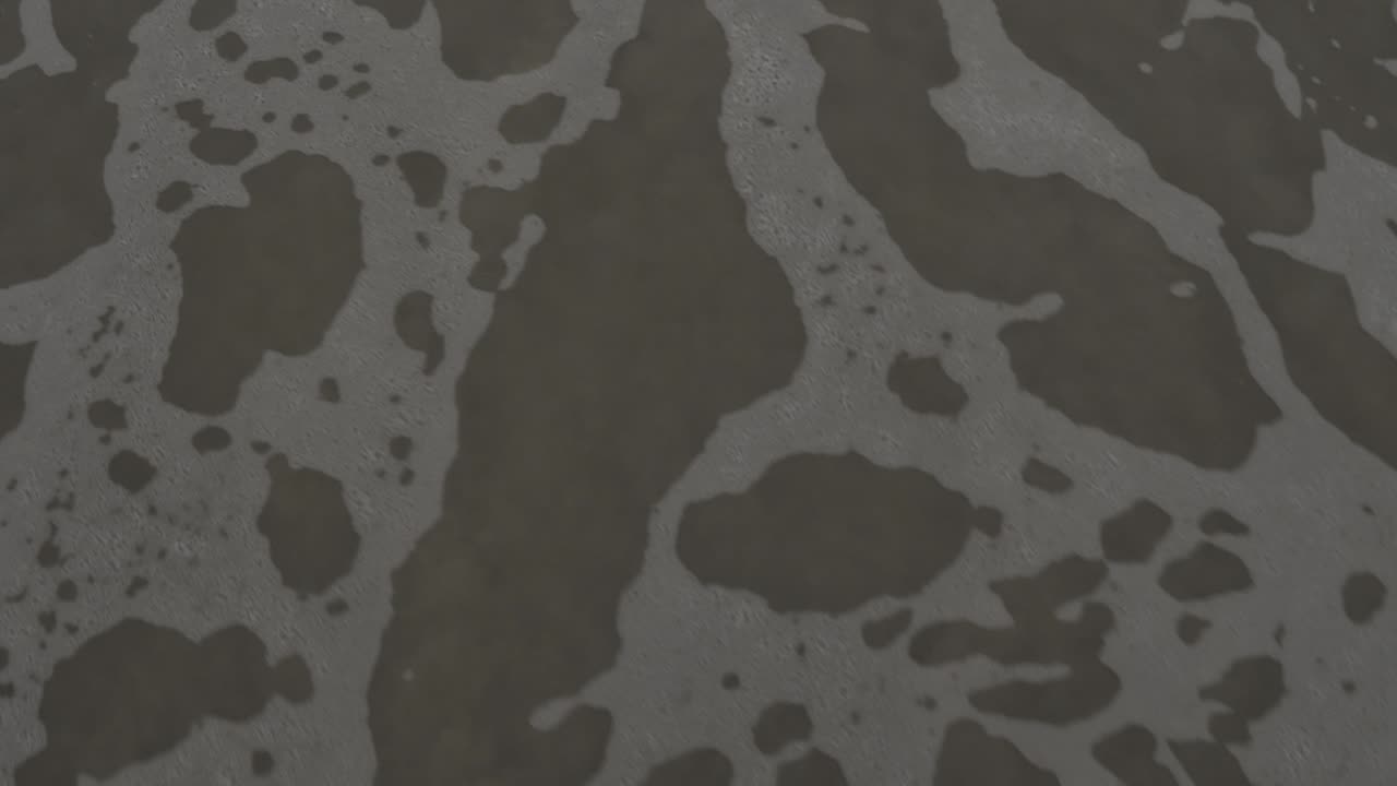 vista superior de las olas en la orilla