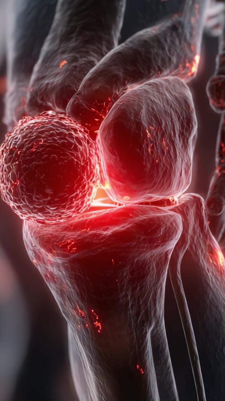 Microscopic Visualization of Joint Dynamics: A Close-Up on Cellular Activity and Interaction in the Human Knee, Highlighting Potential Treatments and Innovations in Medicine