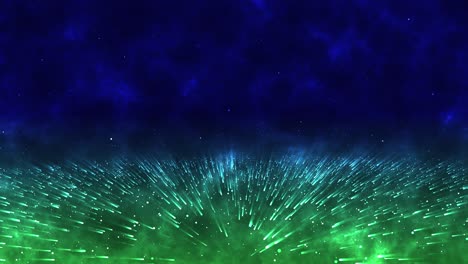 abstract digital particle on abstract sky background.