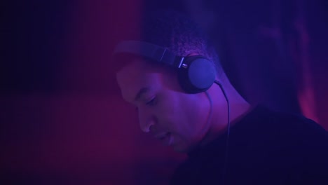 dj in a club