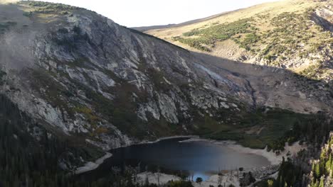 Aerial-Drone-footage-in-the-mountains-of-Colorado-near-St