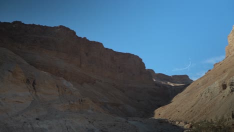 israel view of a mountain in the desert