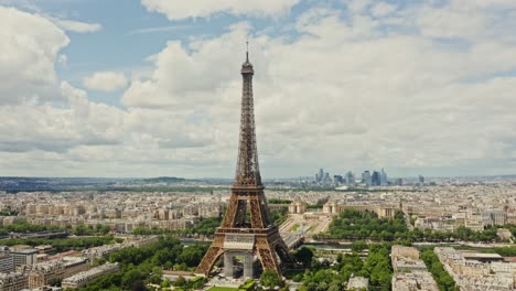 eiffel tower and paris cityscape