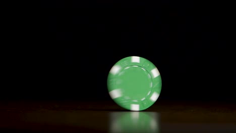 spinning green disc