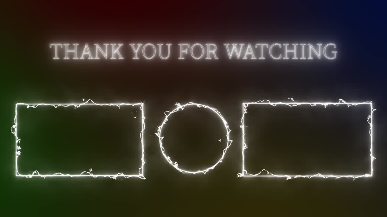 간단한 그라데이션 엔드 카드 엔딩 스크린 모션 그래픽