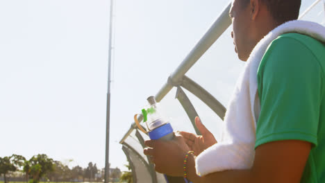 coach applauding and gesturing while watching football match 4k