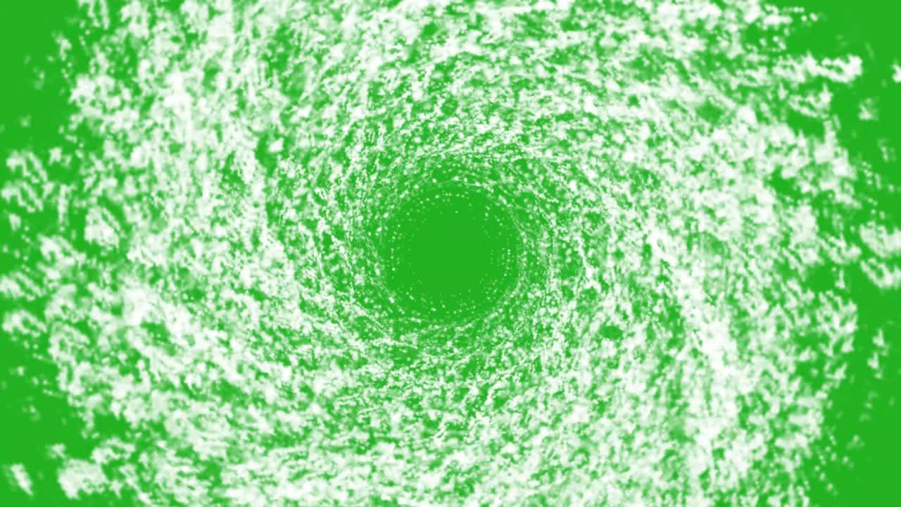 Water swirling green screen motion graphics