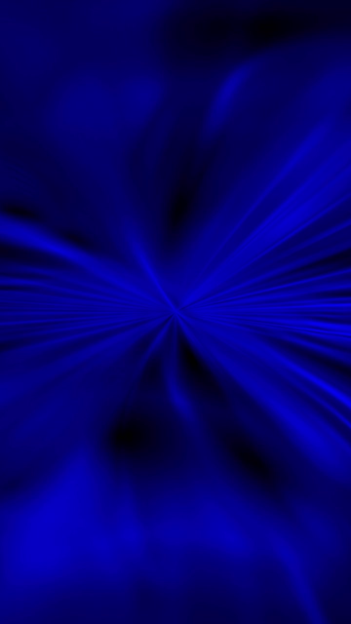 Effetto sfocatura radiale del movimento di colore blu intenso verticale per contenuti social media minimalisti.