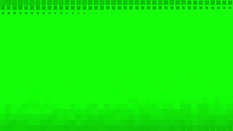 green pixelated background