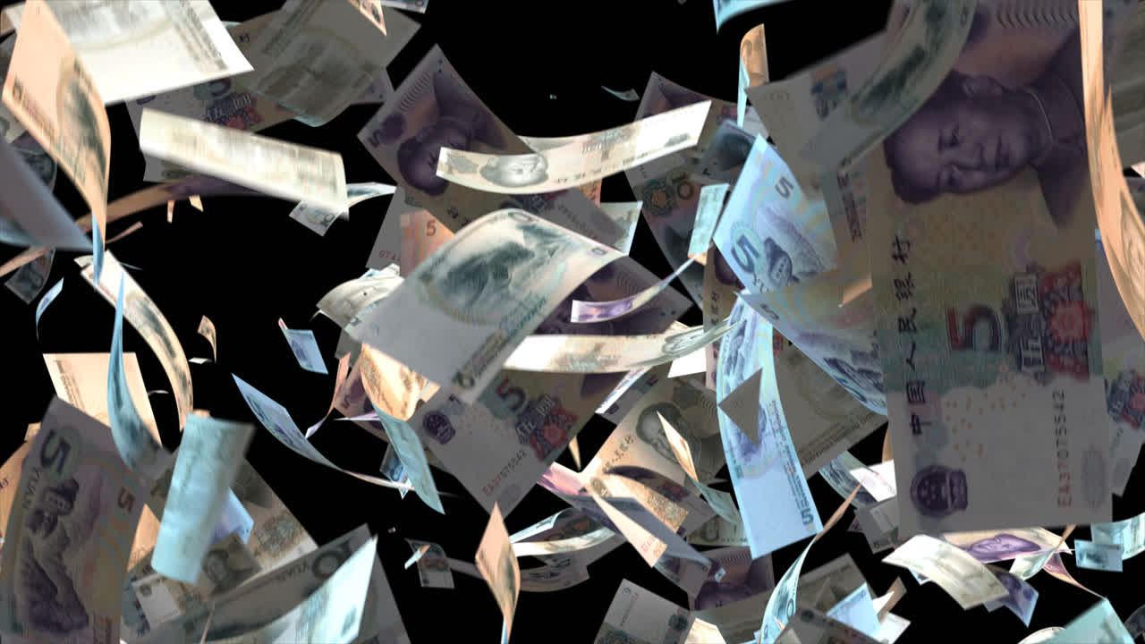 떨어지는 중국 위안