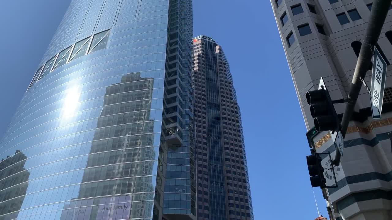 grandes torres altas en el centro de los angeles