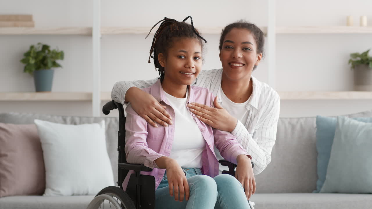 A supportive family moment