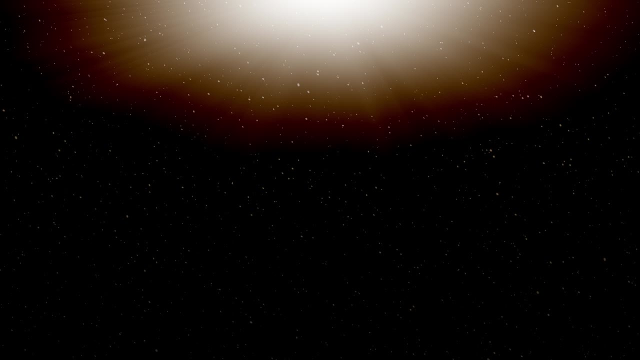 particelle di polvere bianca lampeggiano su uno sfondo nero