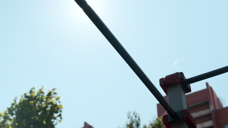 man doing pull ups outdoor