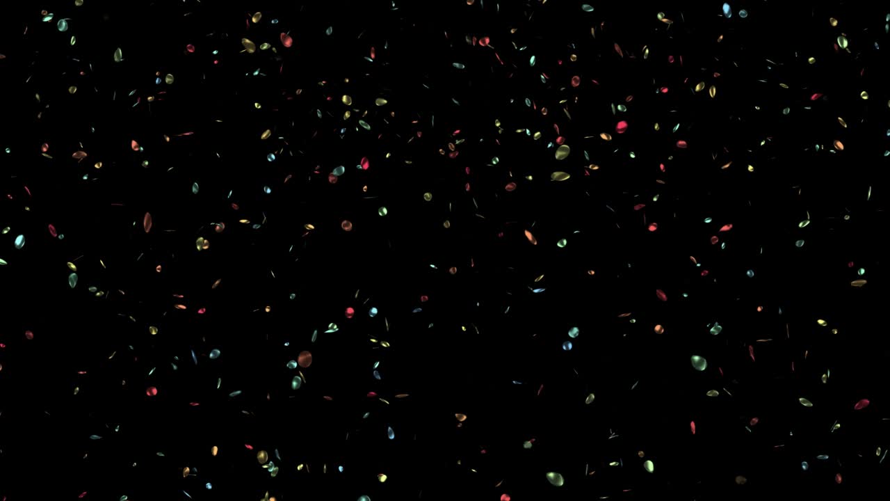 다채로운 반이는 반이는 콩페티가 떨어지는 애니메이션 입자 배경 매는 loopable 애니메이션 4k, 생일 파티 축하 크리스마스 새해 또는 휴가 관련 비디오에 사용할 수 있습니다.