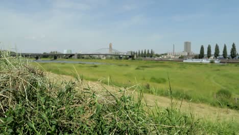 looking from far at the john frost bridge