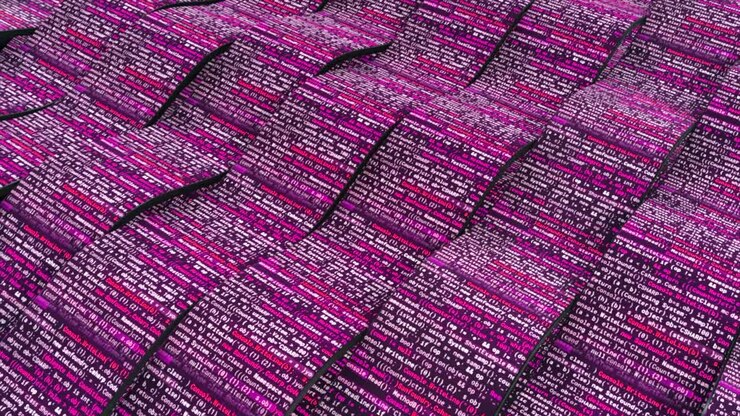 Abstract Wave of Computer Code