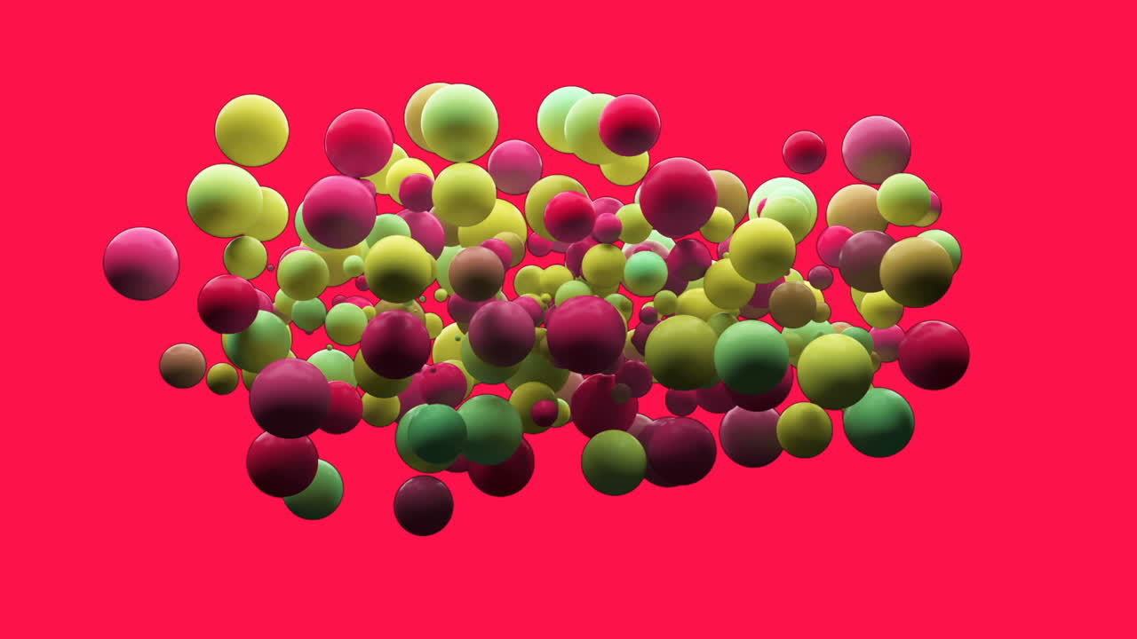 Digitally generated video of bubbles