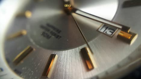 Extreme-Close-Up-Of-Water-Resist-Wrist-Watch,-Day-13