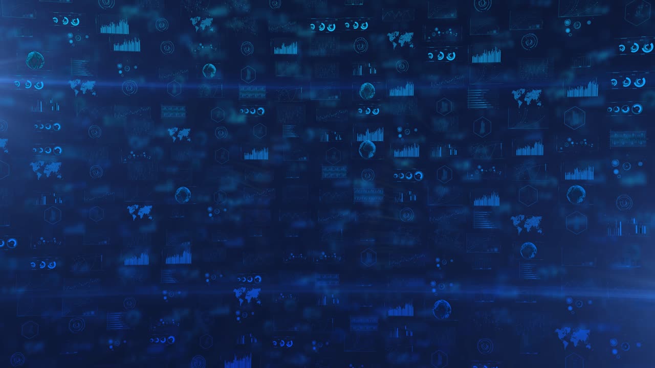 datos digitales abstractos y gráficos de fondo de esfera con bengalas en el análisis de datos de tecnología de ciencia de red posterior, comunicación ciberespacial fondo de innovación moderna, arte vectorial e ilustración