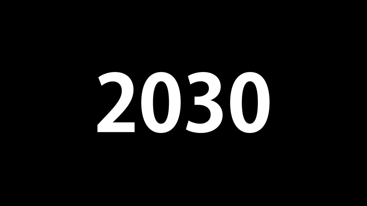 2030 animazione di testo motion graphics