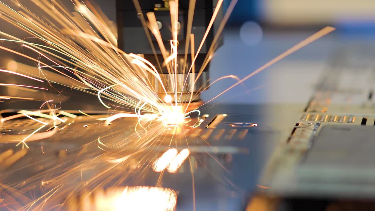 금속의 cnc 레이저 절단, 현대 산업 기술.