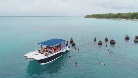 catamaran tour with snorkeling and swimming in tropical waters
