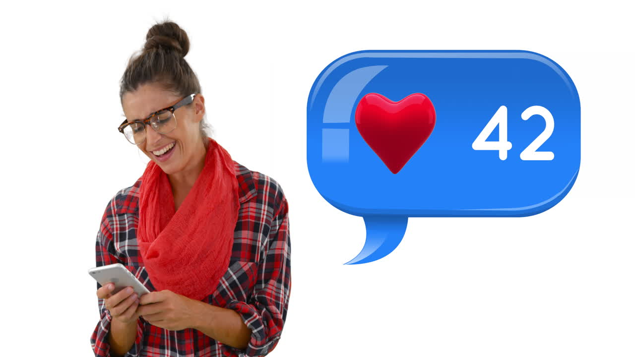 mujer comprobando sus gustos 4k