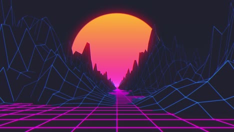 fondo retro futurista estilo de los años 80