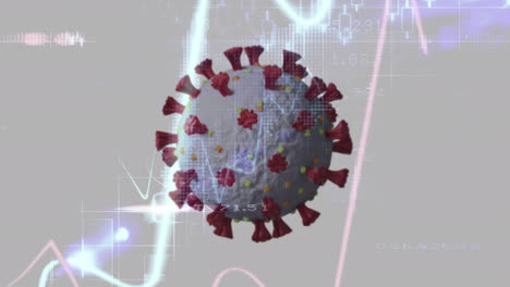 Animation-of-covid-19-cell-and-statistics-processing